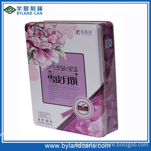 Cake Tin Box with Embossed Logo